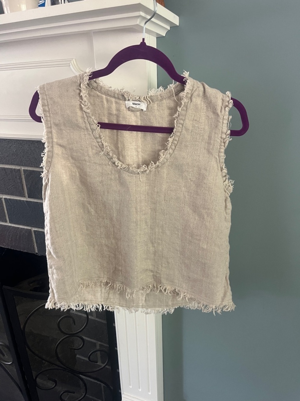 Mikoh Himalaya Linen Frey Sleeves Top - Picture 2 of 10
